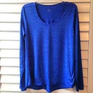 Athleta Chi long sleeve, Royal blue, size XL top